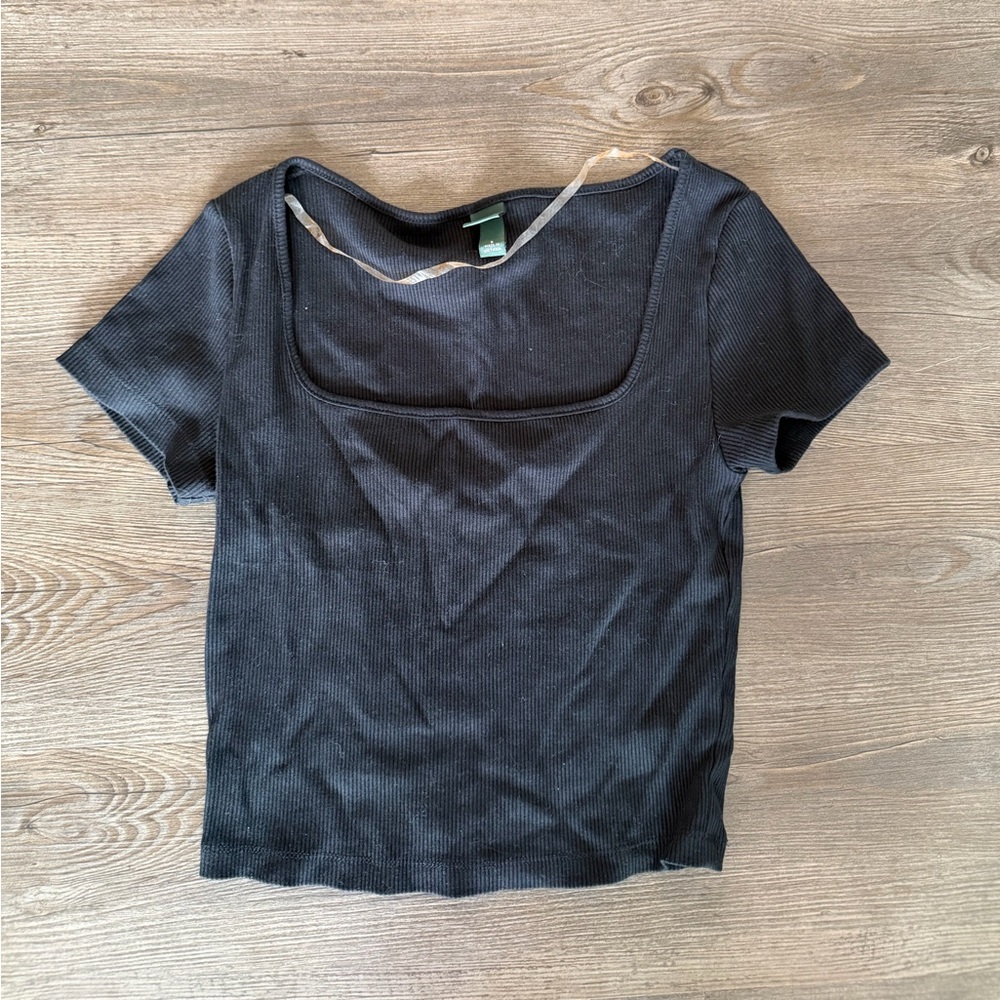 black wild fable square neck top
